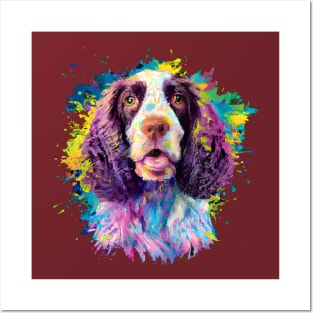 Springer Spaniel Happy Dog Photo Design Posters and Art